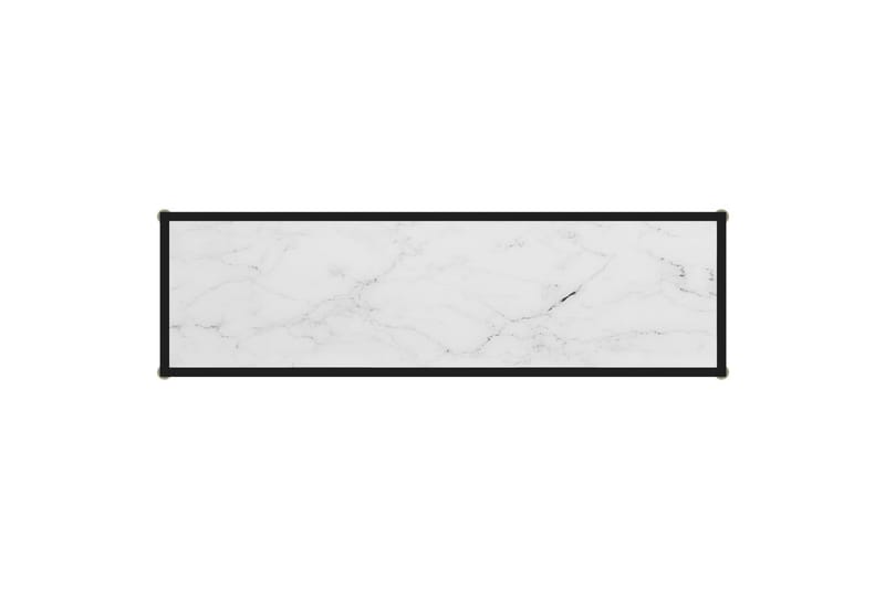 Konsollbord hvit 120x35x75 cm herdet glass - Hvit - Gangbord - Konsollbord