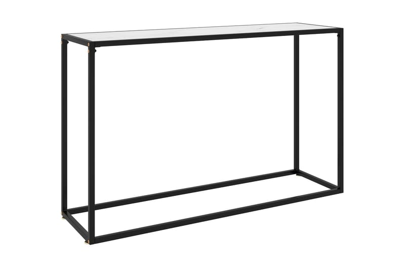 Konsollbord hvit 120x35x75 cm herdet glass - Hvit - Møbler - Bord - Avlastningsbord - Konsollbord