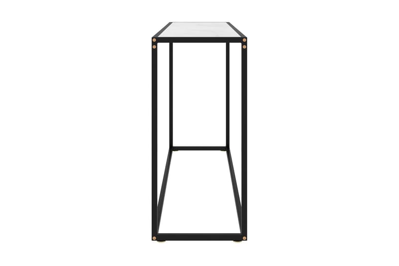 Konsollbord hvit 120x35x75 cm herdet glass - Hvit - Møbler - Bord - Avlastningsbord - Konsollbord