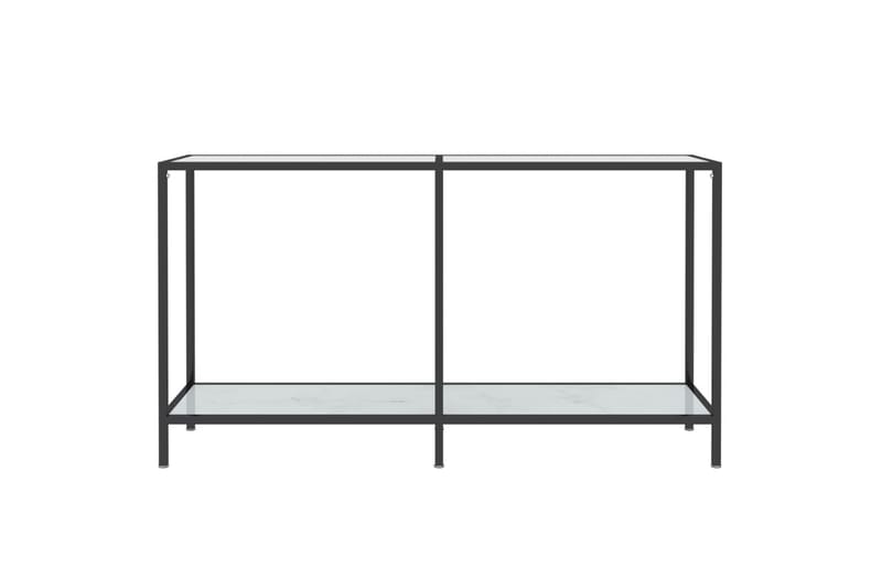 Konsollbord hvit 140x35x75,5 cm herdet glass - Hvit - Gangbord - Konsollbord