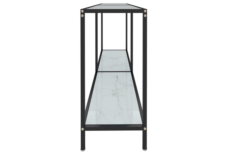 Konsollbord hvit 140x35x75,5 cm herdet glass - Hvit - Møbler - Bord - Avlastningsbord - Konsollbord