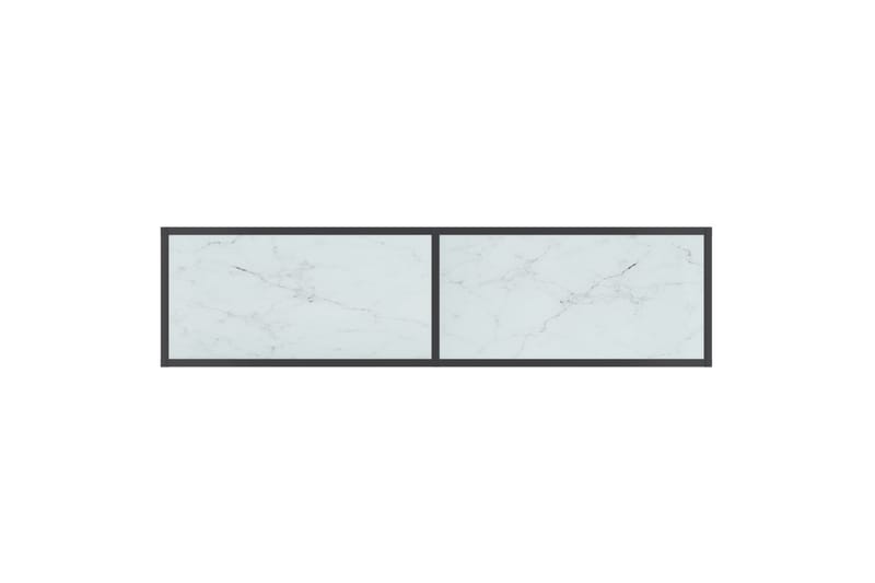 Konsollbord hvit 140x35x75,5 cm herdet glass - Hvit - Møbler - Bord - Avlastningsbord - Konsollbord