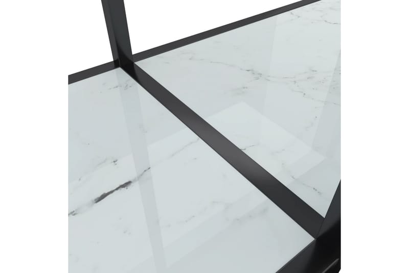 Konsollbord hvit 140x35x75,5 cm herdet glass - Hvit - Møbler - Bord - Avlastningsbord - Konsollbord