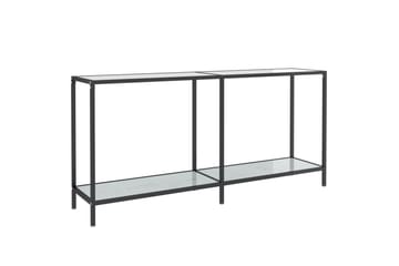 Konsollbord hvit 160x35x75,5 cm herdet glass - Hvit - Møbler - Bord - Avlastningsbord - Konsollbord