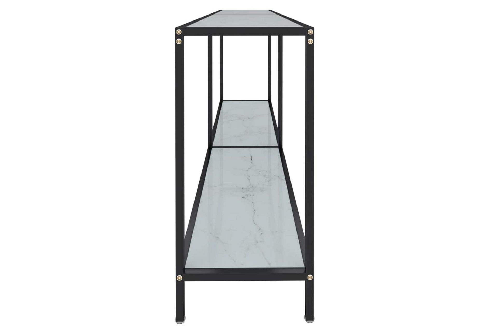 Konsollbord hvit 160x35x75,5 cm herdet glass - Hvit - Møbler - Bord - Avlastningsbord - Konsollbord