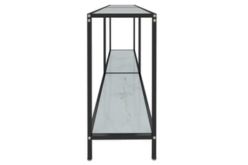 Konsollbord hvit 160x35x75,5 cm herdet glass - Hvit - Møbler - Bord - Avlastningsbord - Konsollbord