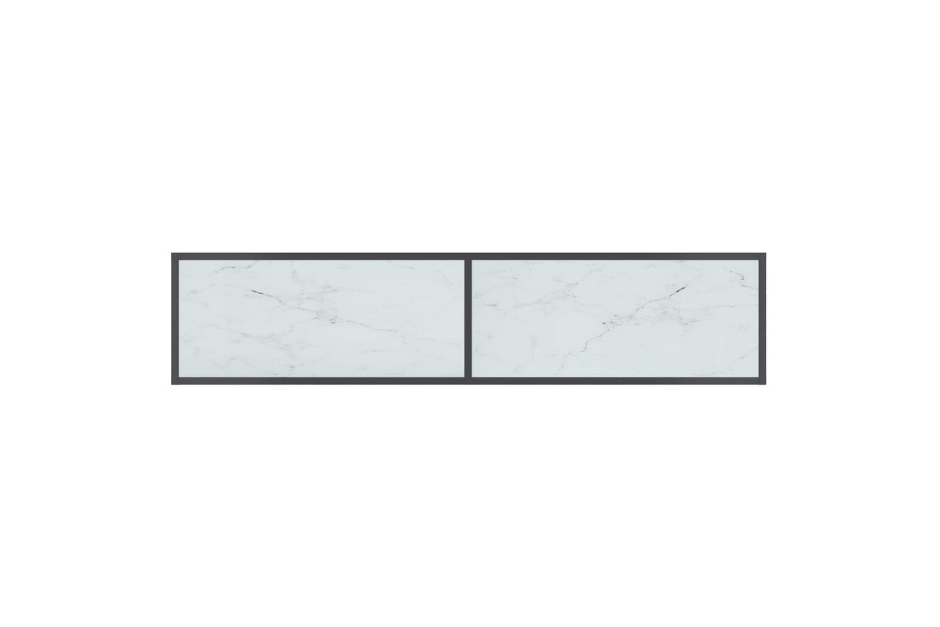 Konsollbord hvit 160x35x75,5 cm herdet glass - Hvit - Møbler - Bord - Avlastningsbord - Konsollbord