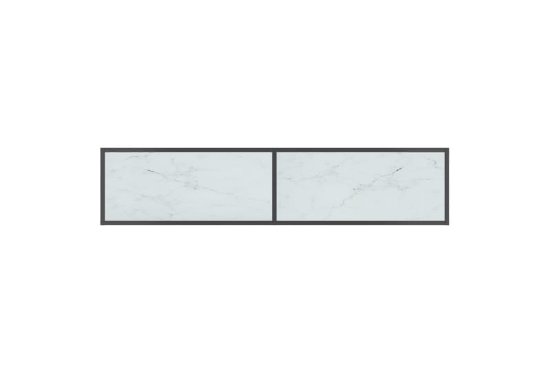 Konsollbord hvit 160x35x75,5 cm herdet glass - Hvit - Gangbord - Konsollbord
