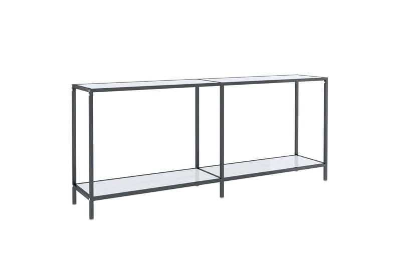 Konsollbord hvit 180x35x75,5 cm herdet glass - Hvit - Møbler - Bord - Avlastningsbord - Konsollbord