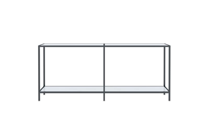 Konsollbord hvit 180x35x75,5 cm herdet glass - Hvit - Møbler - Bord - Avlastningsbord - Konsollbord