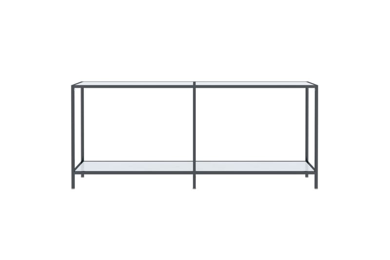 Konsollbord hvit 180x35x75,5 cm herdet glass - Hvit - Gangbord - Konsollbord