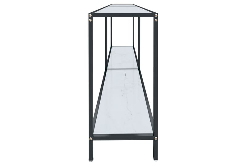 Konsollbord hvit 180x35x75,5 cm herdet glass - Hvit - Møbler - Bord - Avlastningsbord - Konsollbord