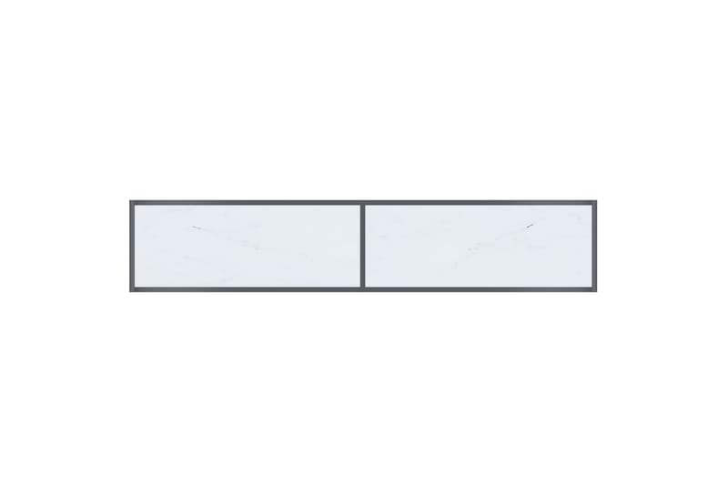 Konsollbord hvit 180x35x75,5 cm herdet glass - Hvit - Gangbord - Konsollbord