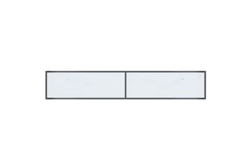 Konsollbord hvit 200x35x75,5 cm herdet glass - Hvit - Møbler - Bord - Avlastningsbord - Konsollbord