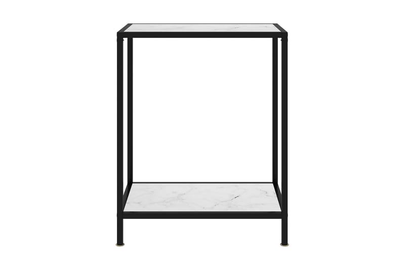 Konsollbord hvit 60x35x75 cm herdet glass - Hvit - Møbler - Bord - Avlastningsbord - Konsollbord