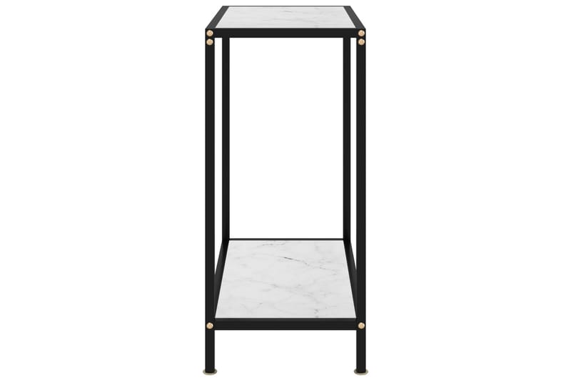 Konsollbord hvit 60x35x75 cm herdet glass - Hvit - Møbler - Bord - Avlastningsbord - Konsollbord