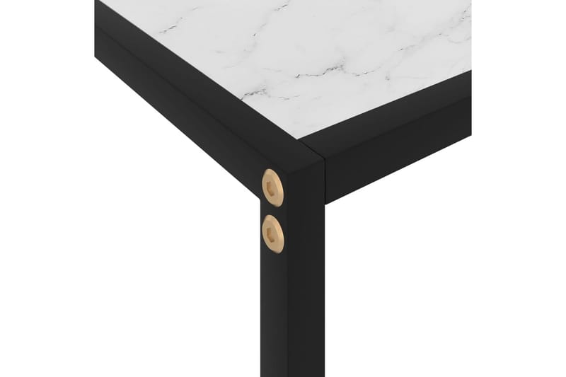 Konsollbord hvit 60x35x75 cm herdet glass - Hvit - Møbler - Bord - Avlastningsbord - Konsollbord