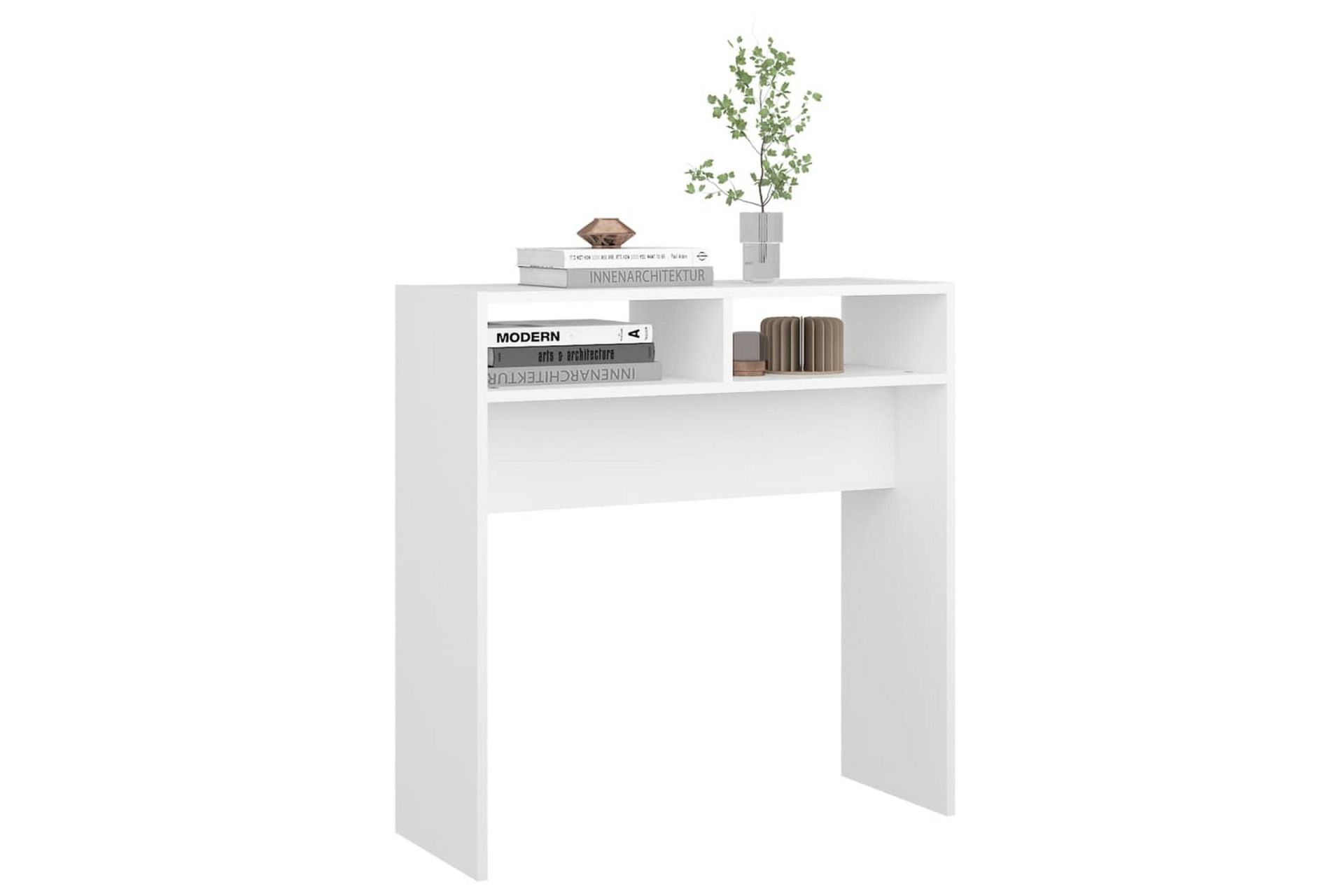 Konsollbord hvit 78x30x80 cm sponplate - Hvit - Møbler - Bord - Avlastningsbord - Konsollbord
