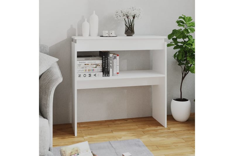 Konsollbord hvit 80x30x80 cm sponplate - Hvit - Møbler - Bord - Avlastningsbord - Konsollbord