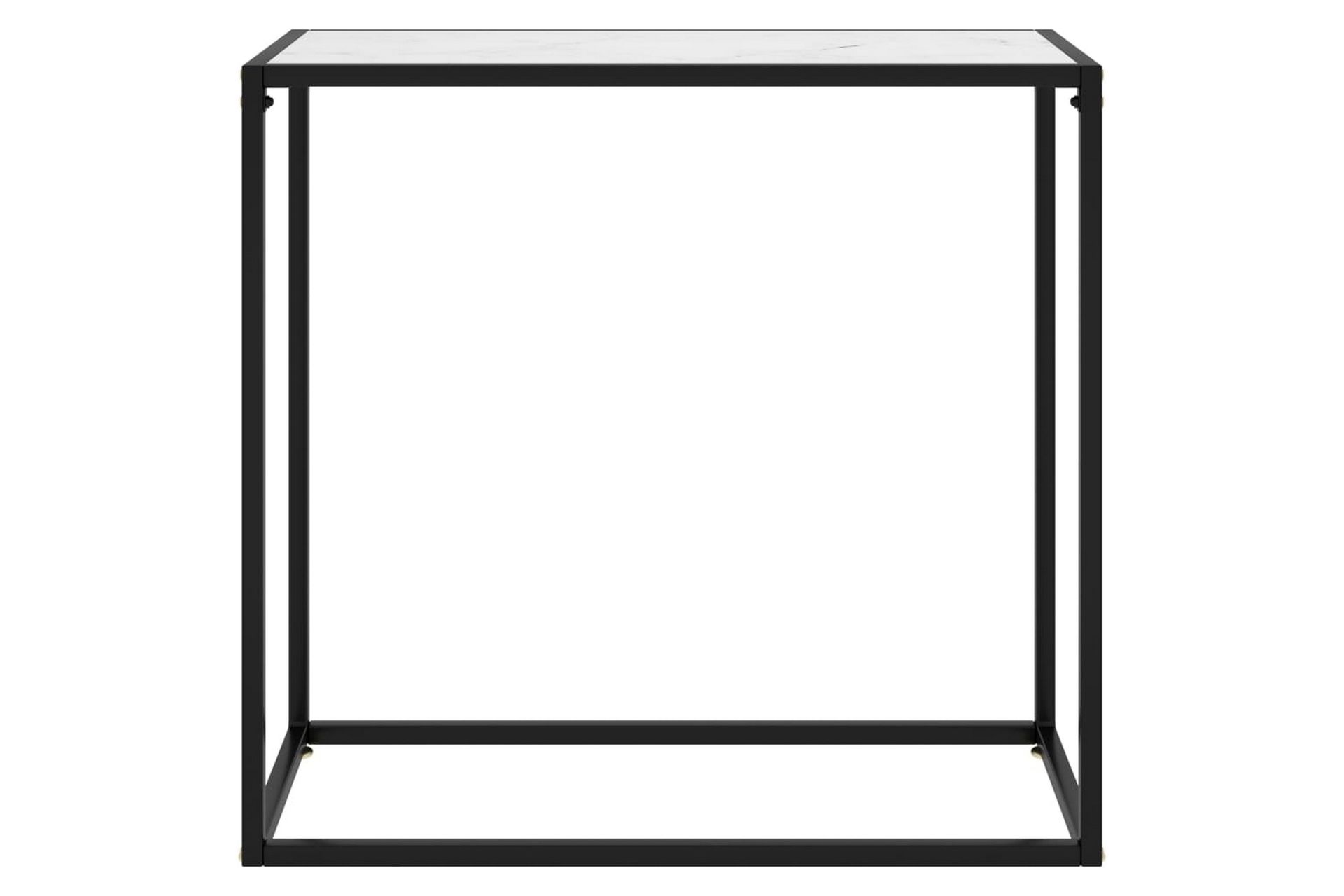 Konsollbord hvit 80x35x75 cm herdet glass - Hvit - Møbler - Bord - Avlastningsbord - Konsollbord