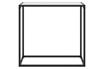 Konsollbord hvit 80x35x75 cm herdet glass - Hvit - Møbler - Bord - Avlastningsbord - Konsollbord