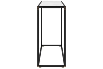 Konsollbord hvit 80x35x75 cm herdet glass - Hvit - Møbler - Bord - Avlastningsbord - Konsollbord