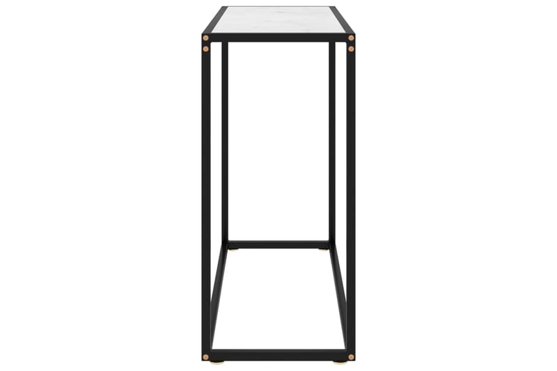 Konsollbord hvit 80x35x75 cm herdet glass - Hvit - Møbler - Bord - Avlastningsbord - Konsollbord