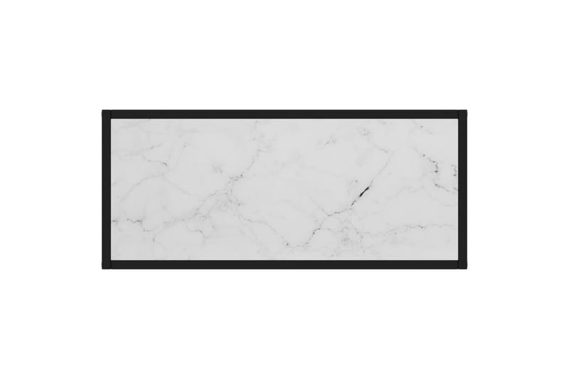 Konsollbord hvit 80x35x75 cm herdet glass - Hvit - Møbler - Bord - Avlastningsbord - Konsollbord