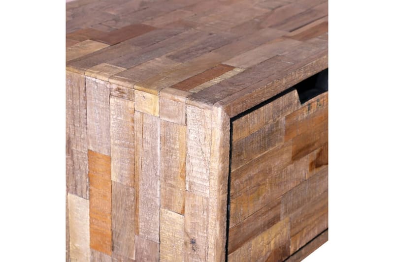 Konsollbord med 3 skuffer gjenvunnet tre teak - Resirkulert Teak/Svart - Møbler - Bord - Avlastningsbord - Konsollbord