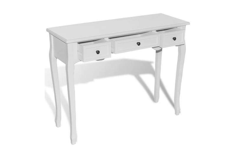 Konsollbord med tre skuffer hvit - Hvit - Gangbord - Konsollbord