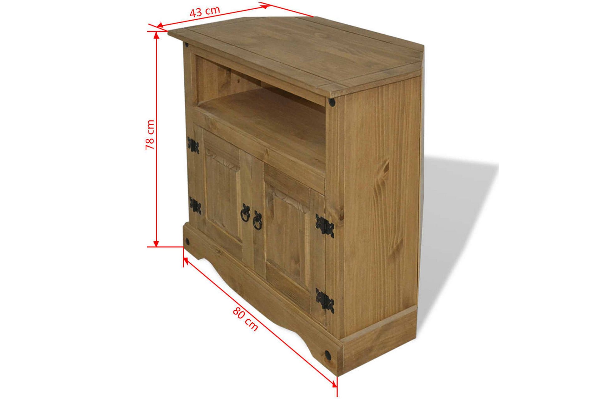 Konsollbord meksikansk Corona-stil furu 80x43x78 cm - Furu - Møbler - Bord - Avlastningsbord - Konsollbord