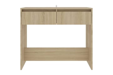 Konsollbord sonoma eik 89x41x76,5 cm stål - Beige - Møbler - Bord - Avlastningsbord - Konsollbord