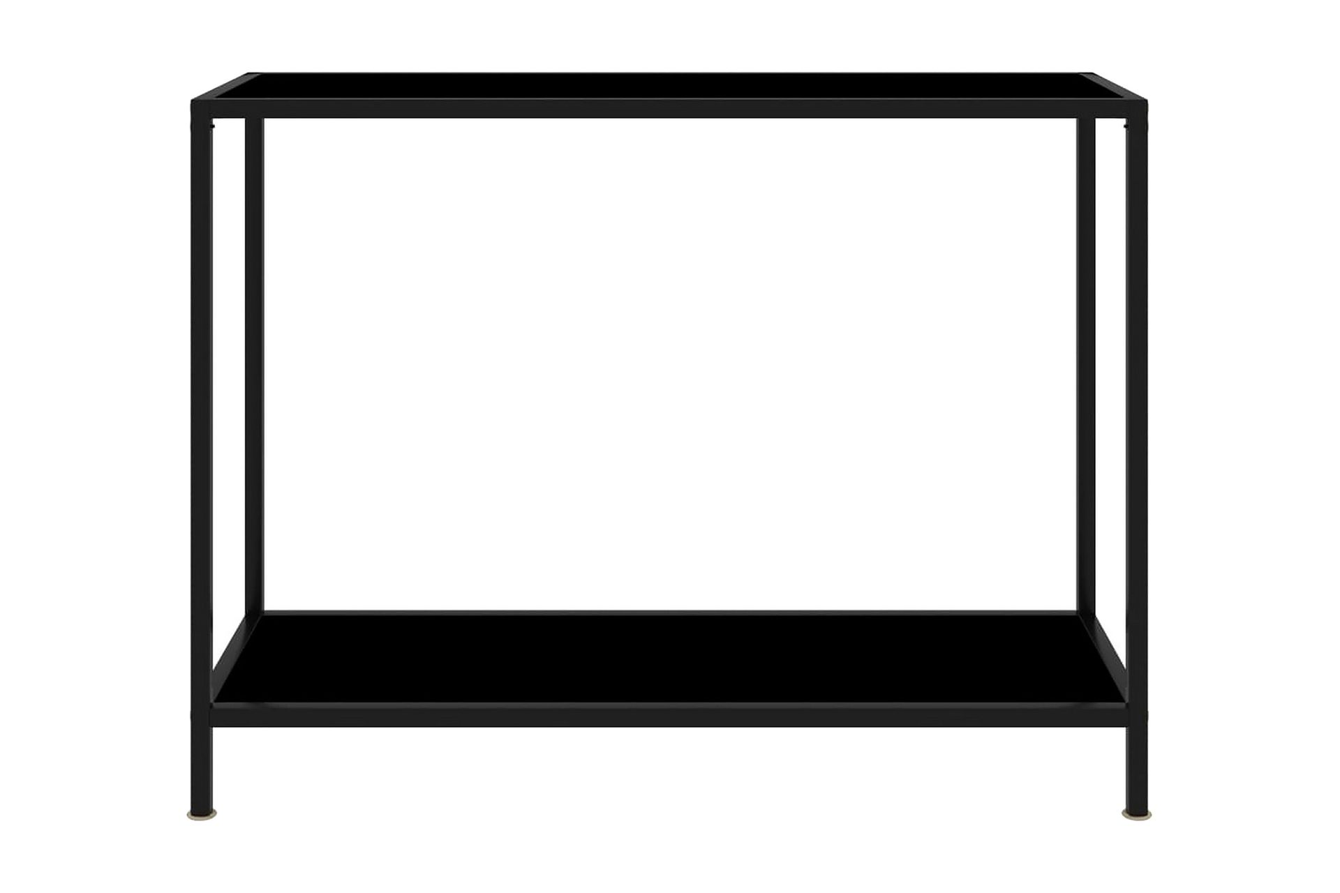 Konsollbord svart 100x35x75 cm herdet glass - Svart - Møbler - Bord - Avlastningsbord - Konsollbord