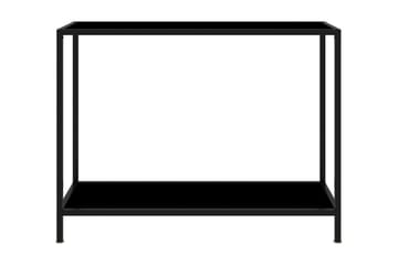 Konsollbord svart 100x35x75 cm herdet glass - Svart - Møbler - Bord - Avlastningsbord - Konsollbord