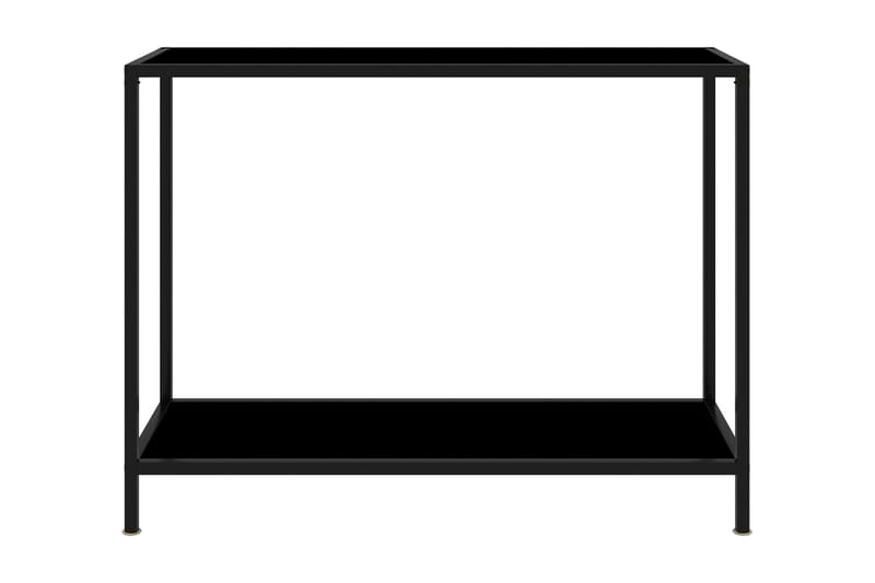 Konsollbord svart 100x35x75 cm herdet glass - Svart - Møbler - Bord - Avlastningsbord - Konsollbord