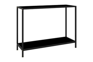 Konsollbord svart 100x35x75 cm herdet glass - Svart - Møbler - Bord - Avlastningsbord - Konsollbord