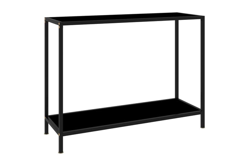 Konsollbord svart 100x35x75 cm herdet glass - Svart - Møbler - Bord - Avlastningsbord - Konsollbord