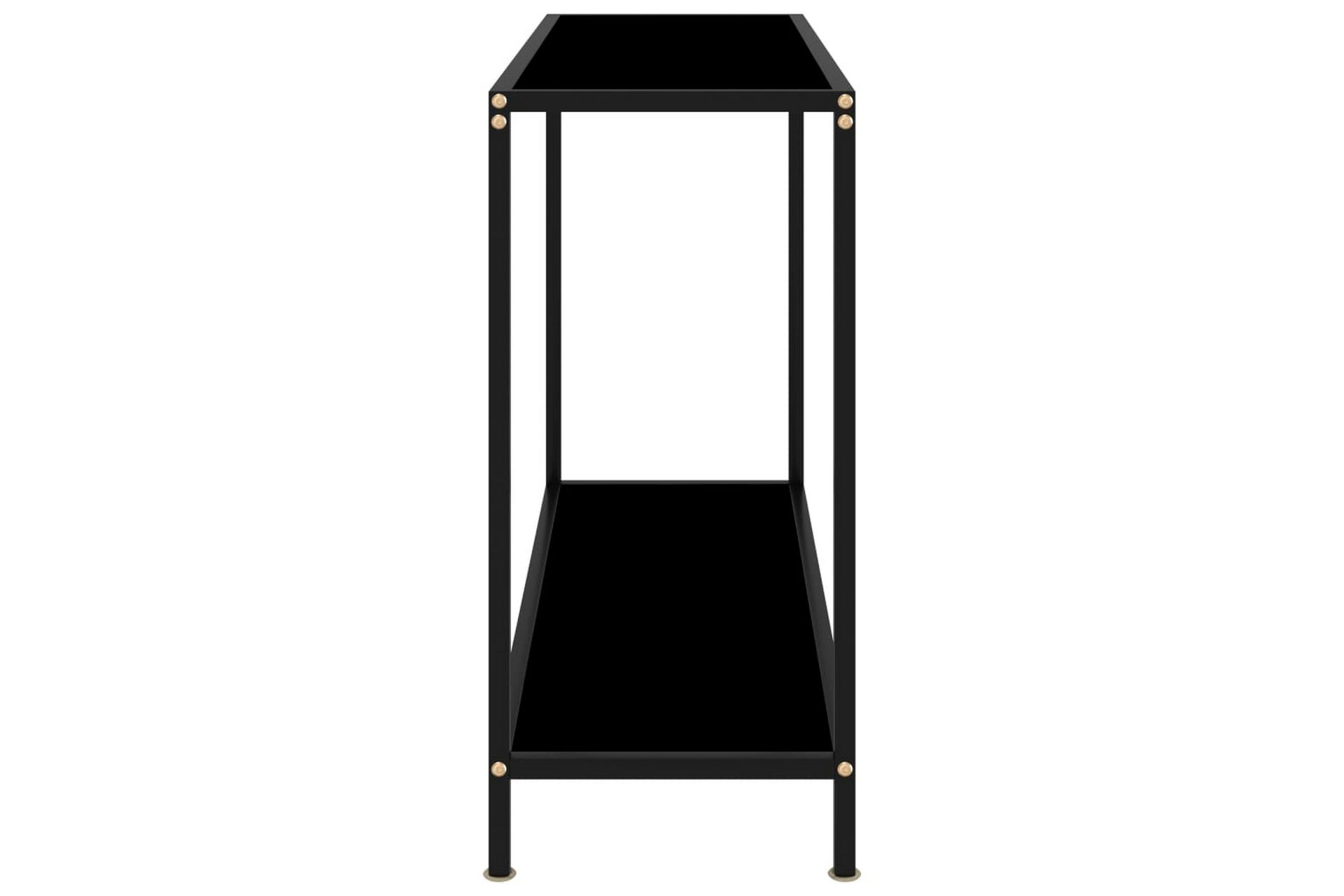 Konsollbord svart 100x35x75 cm herdet glass - Svart - Møbler - Bord - Avlastningsbord - Konsollbord