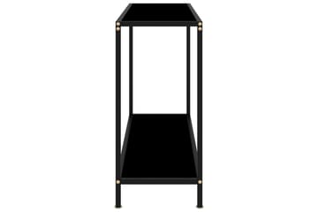 Konsollbord svart 100x35x75 cm herdet glass - Svart - Møbler - Bord - Avlastningsbord - Konsollbord