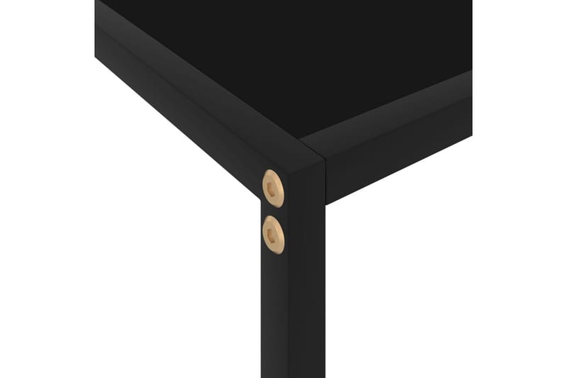 Konsollbord svart 100x35x75 cm herdet glass - Svart - Konsollbord - Gangbord