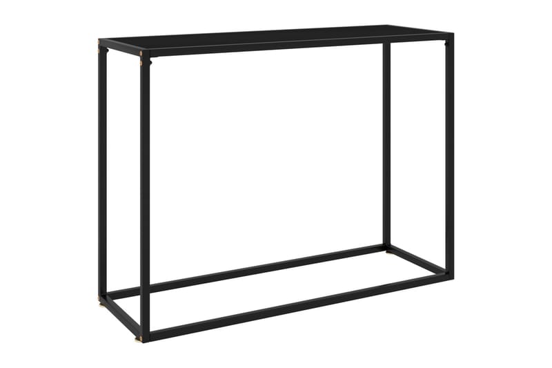 Konsollbord svart 100x35x75 cm herdet glass - Svart - Møbler - Bord - Avlastningsbord - Konsollbord