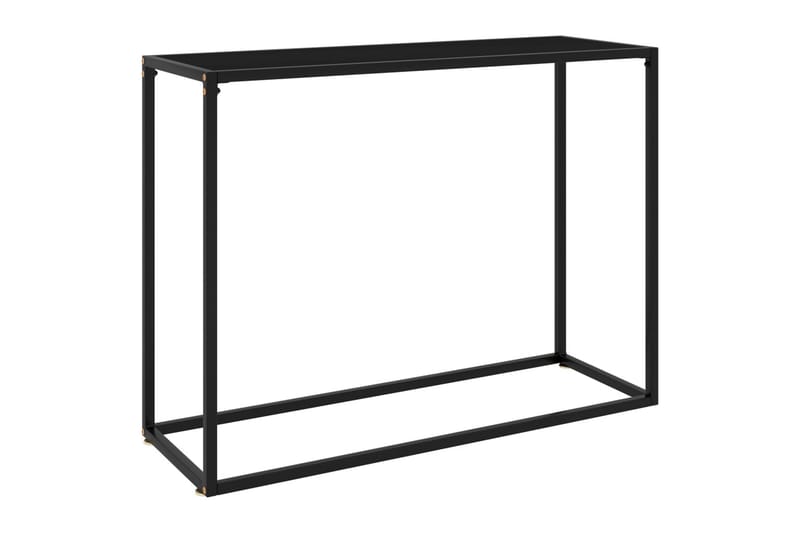 Konsollbord svart 100x35x75 cm herdet glass - Svart - Konsollbord - Gangbord