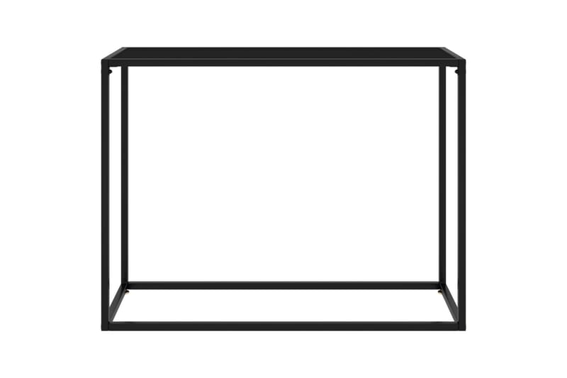 Konsollbord svart 100x35x75 cm herdet glass - Svart - Møbler - Bord - Avlastningsbord - Konsollbord