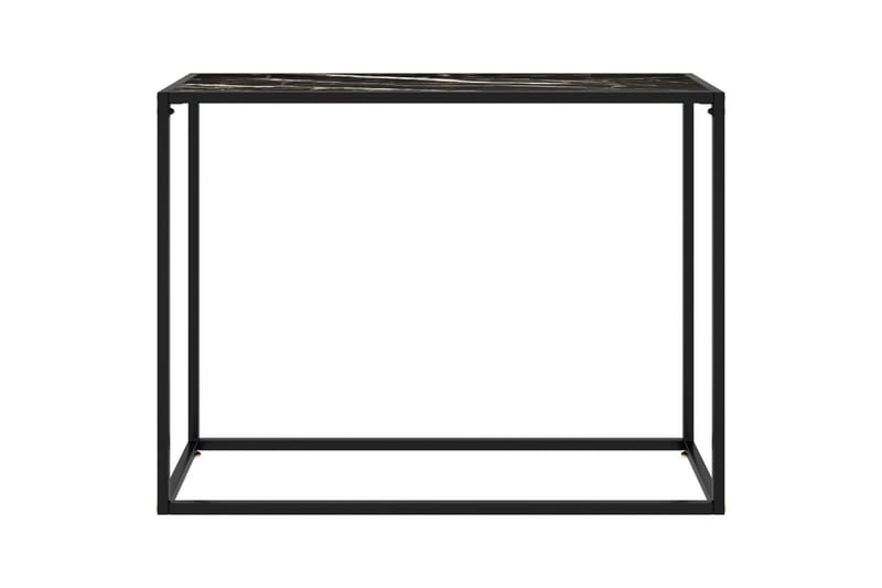 Konsollbord svart 100x35x75 cm herdet glass - Svart - Møbler - Bord - Avlastningsbord - Konsollbord