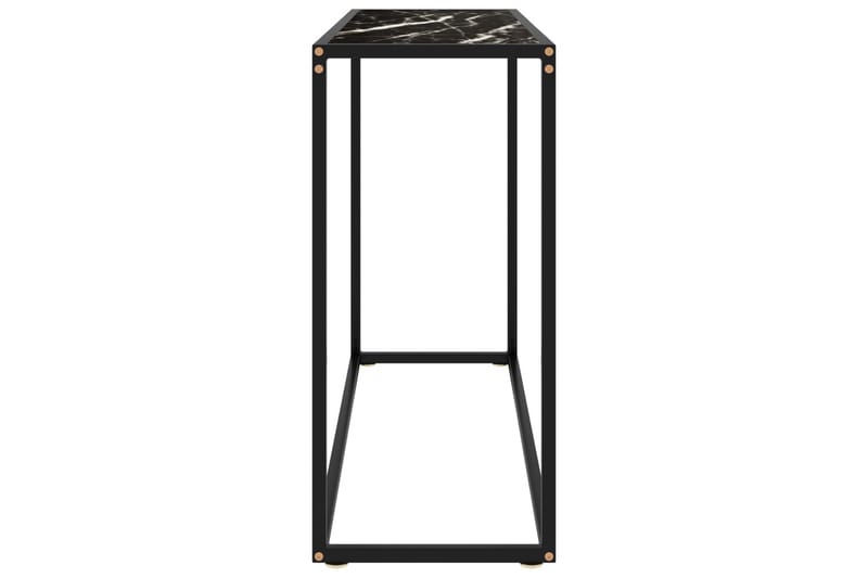 Konsollbord svart 100x35x75 cm herdet glass - Svart - Møbler - Bord - Avlastningsbord - Konsollbord