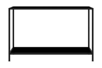 Konsollbord svart 120x35x75 cm herdet glass - Svart - Møbler - Bord - Avlastningsbord - Konsollbord