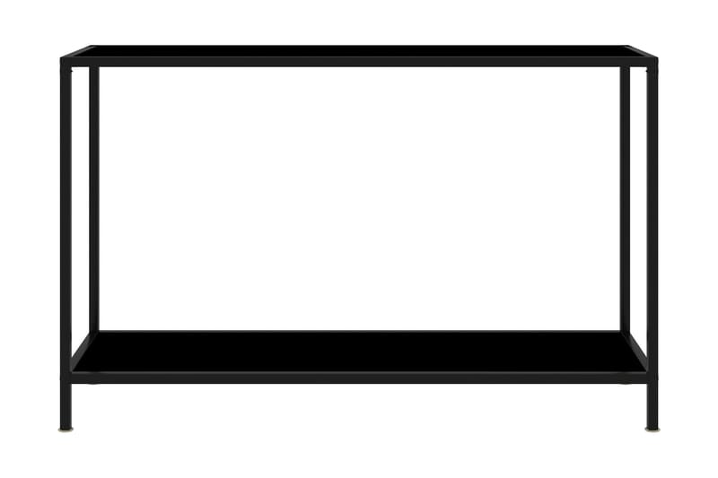 Konsollbord svart 120x35x75 cm herdet glass - Svart - Møbler - Bord - Avlastningsbord - Konsollbord