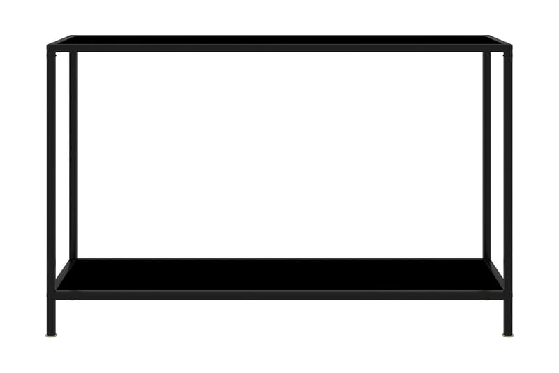 Konsollbord svart 120x35x75 cm herdet glass - Svart - Konsollbord - Gangbord
