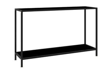 Konsollbord svart 120x35x75 cm herdet glass - Svart - Møbler - Bord - Avlastningsbord - Konsollbord