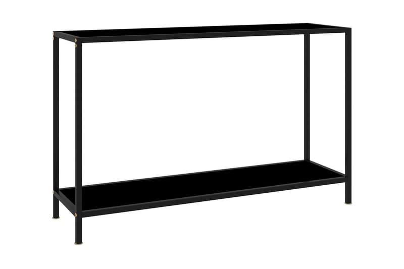 Konsollbord svart 120x35x75 cm herdet glass - Svart - Konsollbord - Gangbord